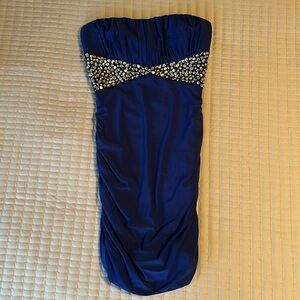 Medium blue Deb dress.